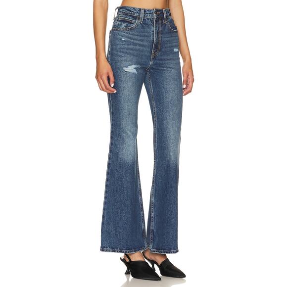NWT LEVI'S Premium 70's High Flare Women's Jeans Sz 32 Take It Out - Picture 3 of 11